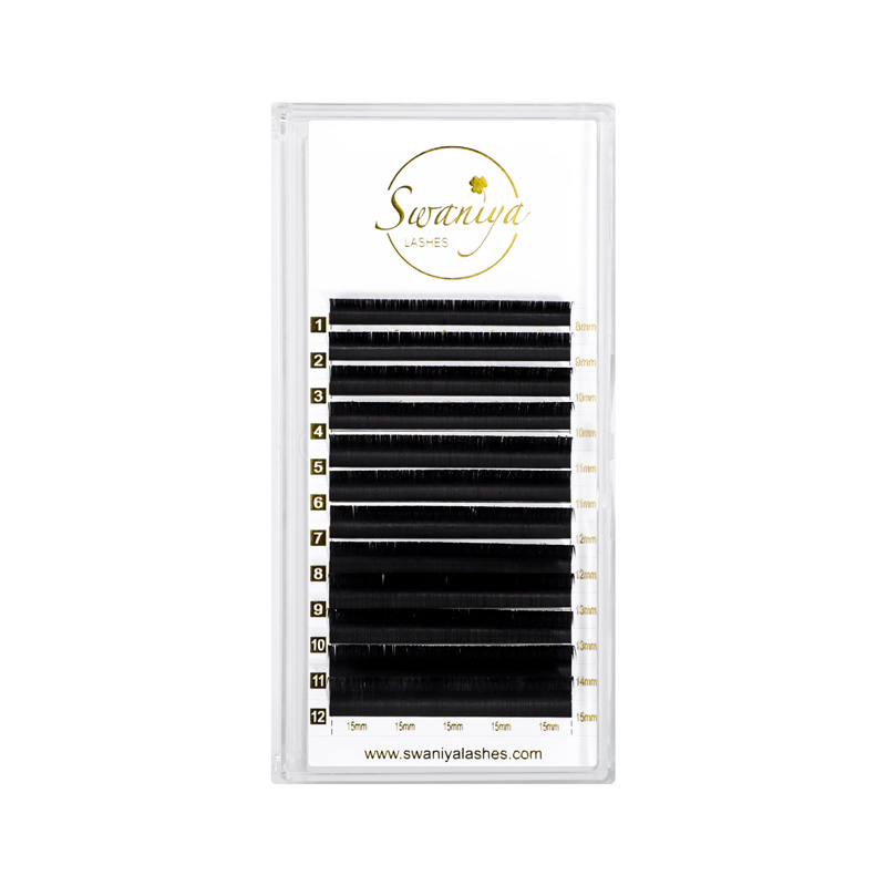 Lash extensio Sizes Guide: Crassitudo et Longitudo